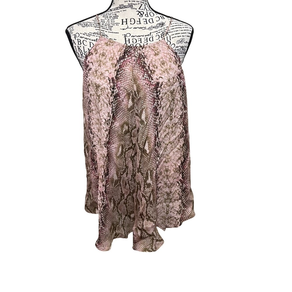 Acrobat‎ Pink and Brown Patterned Top